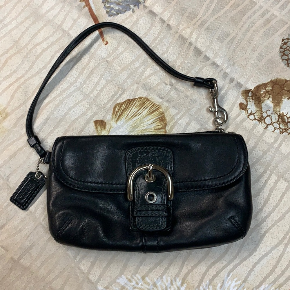 Coach Soho Leather Wristlet - Picture 1 of 5